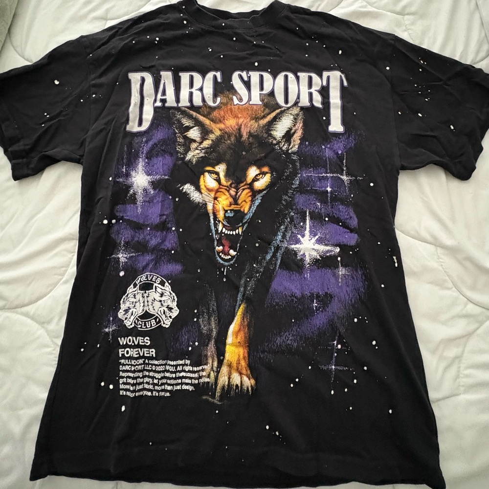 Darc Sport Black and Purple Wolf Tee